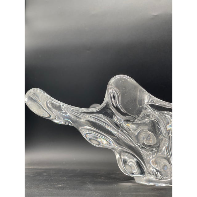 1950s Art Vannes French Crystal Centerpiece For Sale - Image 10 of 10