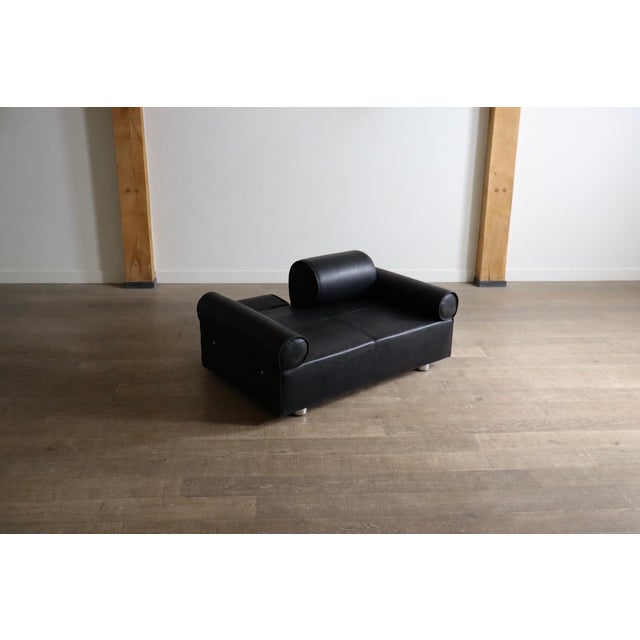 Animal Skin Sofa Daybed in Buffalo Leather by Marzio Cecchi, Italy, 1970s For Sale - Image 7 of 16