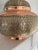 2000 - 2009 Round Moroccan Copper Handcrafted Inlaid Workmanship Decorative Dish For Sale - Image 5 of 6
