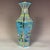 Art Deco Mid 20th Century Striking Turquoise-Ground Famille Rose Hexagonal Porcelain Vase With Bird & Floral Motifs For Sale - Image 3 of 7