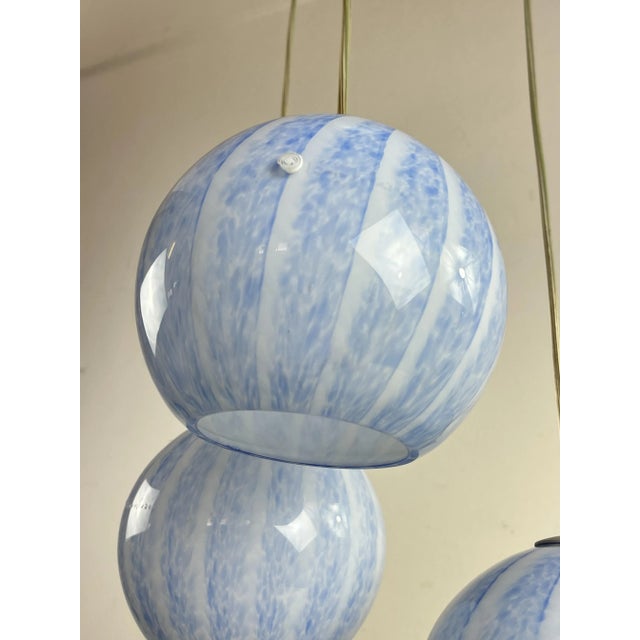 Three-Sphere Hanging Light in Murano Glass, 1990s For Sale - Image 11 of 13