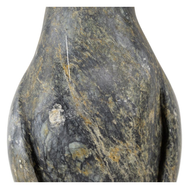 "Penguin" - Steatite Stone Hand Carved Sculpture, St. Lawrence Island Eskimo Art For Sale - Image 10 of 10
