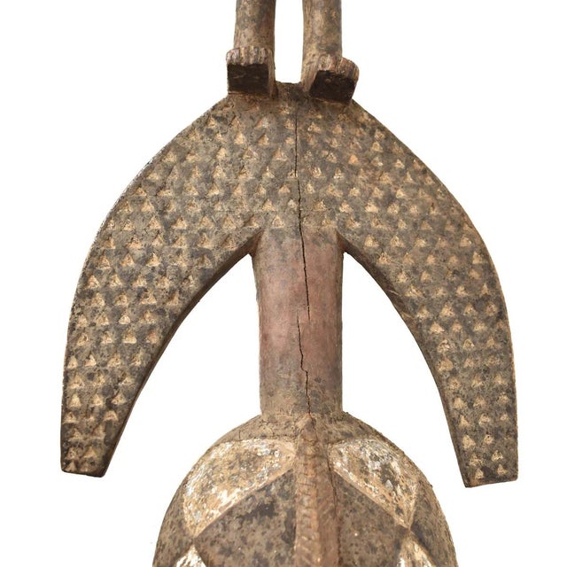 Early 20th Century Mossi Mask with Figure Burkina Faso For Sale - Image 4 of 9