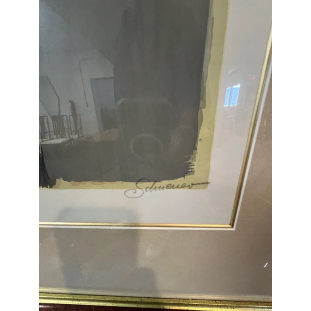 Vintage David Schneuer Madame in Red La Belle Serigraph Print For Sale - Image 4 of 4