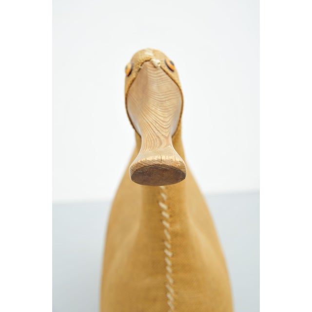 Stuffed Duck with Wooden Beak and Glass Eyes, 1960s For Sale - Image 11 of 13