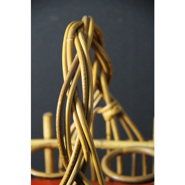 Vintage Bamboo and Rattan Bar, 1950s For Sale - Image 9 of 17