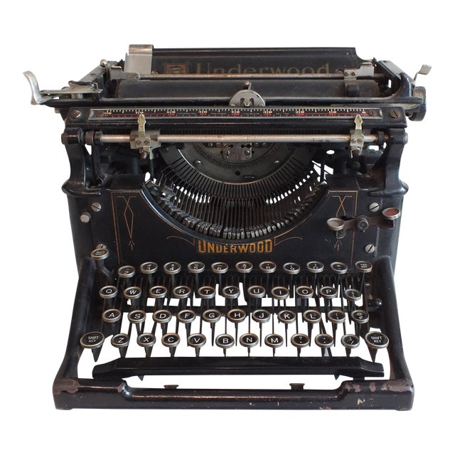 1913 Antique Underwood Typewriter No. 5 Chairish