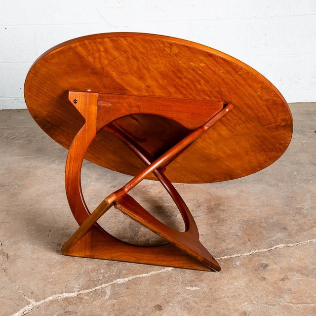 Mid 20th Century Danish Modern Teak Round Coffee Table by Soren