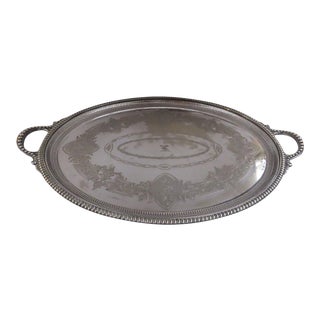 Circa 1880 James Dixon & Sons, Sheffield Oval Tray For Sale