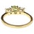 Mid 20th Century 14k Yellow Gold Peridot, and Cubic Zirconia Cocktail Ring For Sale - Image 5 of 8