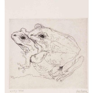 Sergio Barletta, Frogs, Etching, 1970s For Sale