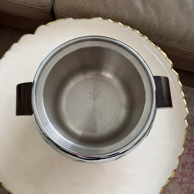 West Bend 1950s Mid-Century West Bend Penguin Chrome Ice Bucket For Sale - Image 4 of 6