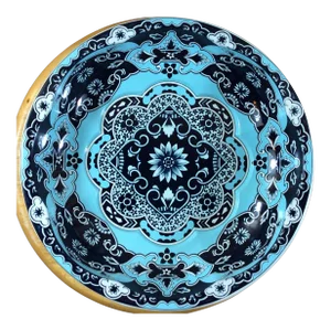 1971 Vintage Daher Decorated Ware Serving Tin Bowl