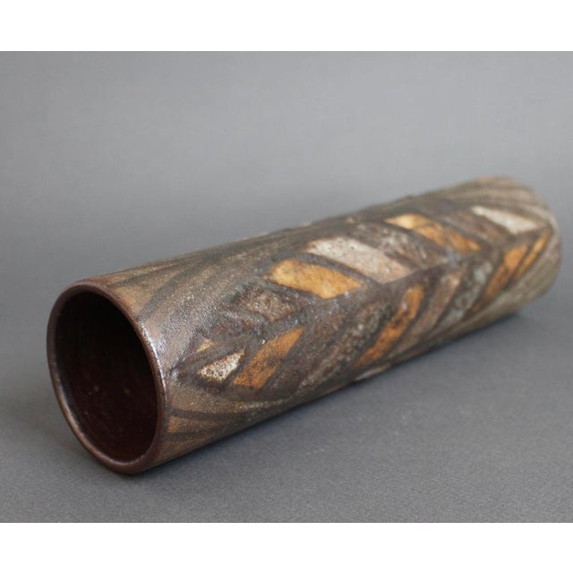 Mid-Century Modern French Ceramic Flower Vase by Alexandre Kostanda, 1960s For Sale - Image 11 of 15