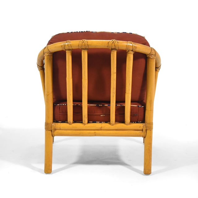 Wood McGuire A-1 Rattan Lounge Chair For Sale - Image 7 of 11