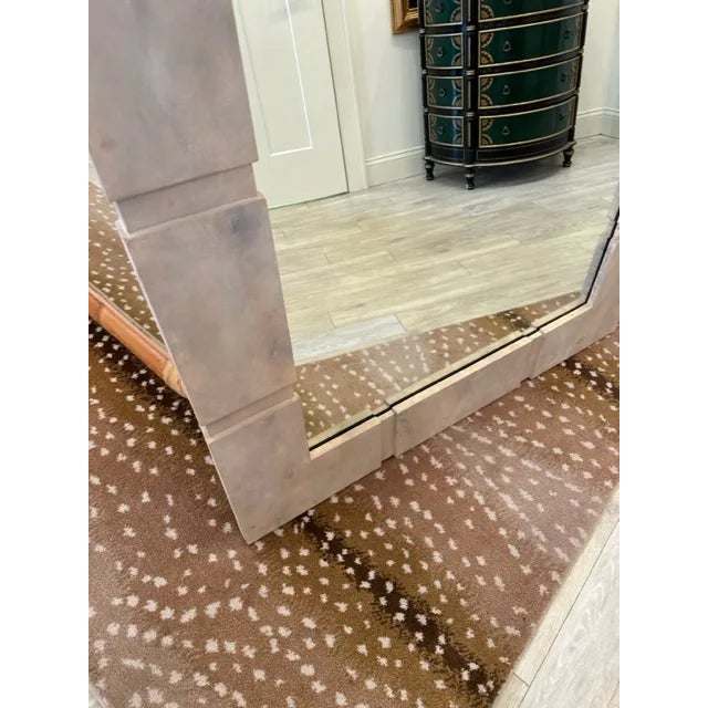 1980s 1980s Inspired Painted Post Modern Mirror For Sale - Image 5 of 7