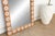 Taupe Floral Blossom Inlay Floor Mirror For Sale - Image 8 of 11