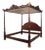 Maitland Smith George III Style King Size Mahogany Tester Canopy Bed For Sale