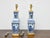 1920s Blue and White Porcelain Table Lamps, Asian - Pair For Sale In Atlanta - Image 6 of 11