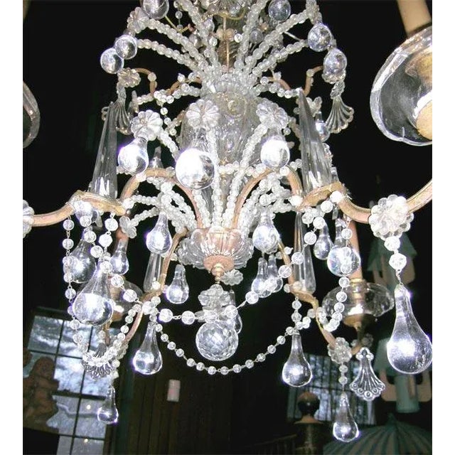 Late 19th Century Vintage French Crystal Chandelier For Sale - Image 4 of 7