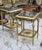 French Style Black Marble Topped Gold Side Tables - Set of 2 For Sale - Image 4 of 4