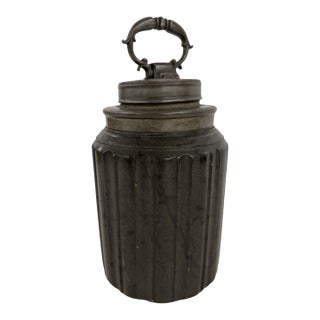 A German Serpentine Stone Covered Jar, Late 17th Century, Probably Nuremberg For Sale