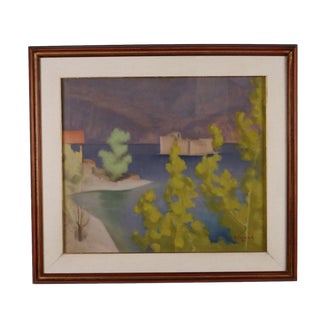 Primo Carena, Landscape, Oil Painting, Framed For Sale
