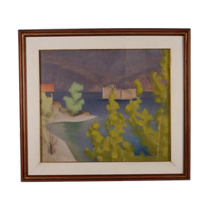 Primo Carena, Landscape, Oil Painting, Framed