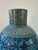 Mid-Century Modern 1960s Italian Bitossi Blue Glazed Pottery Vase For Sale - Image 3 of 12