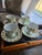 Traditional 1920sImperial Czechoslovakia Iridescent Lusterware Tea Cup and Saucer Set - Set of 4 For Sale - Image 3 of 8