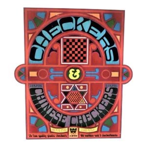 Vintage 1969 Checkers + Chinese Checkers + 5 Other Games Whitman Board Game Box