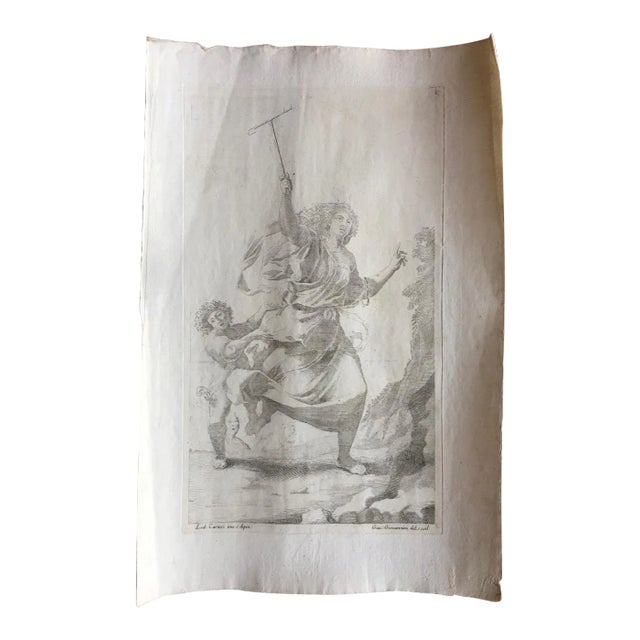 Antique Print- 18th Century Etching For Sale