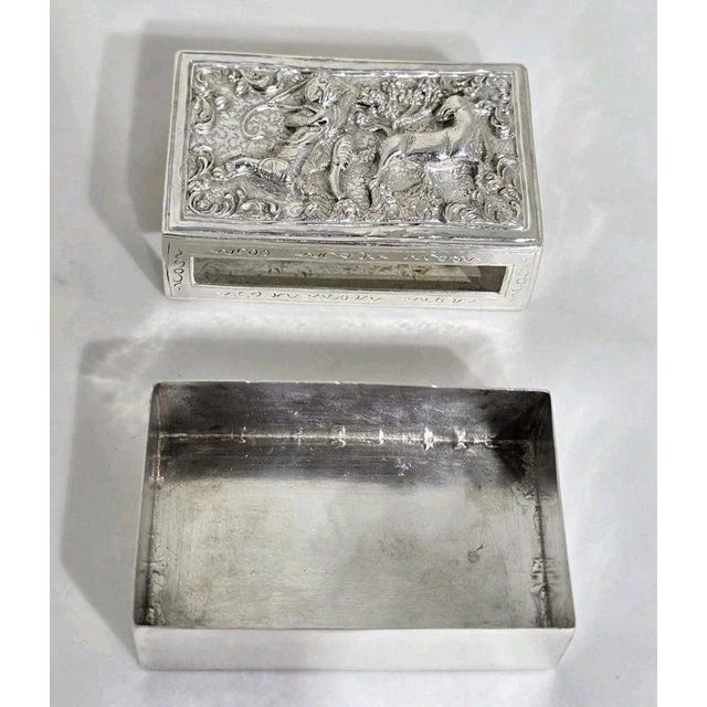 Antique 19th Century Silver Box with Drawer For Sale - Image 3 of 14