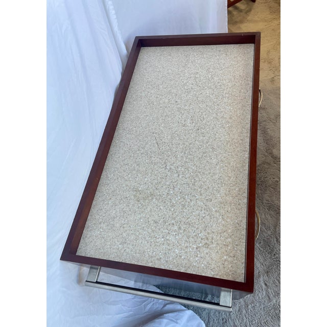 Late 20th Century Rolling Rosewood Dry Bar Cart For Sale - Image 5 of 11