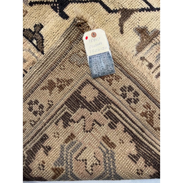 Tribal 1900s 19th Century Tribal Turkish Oushak Rug For Sale - Image 3 of 5