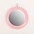 Italian Pink Mirror in the style of Artemide, 1970s For Sale - Image 6 of 7