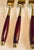 Mid 20th Century Rosewood & Brass Small Desert H'Ordreves Forks Flatware Set of 5 For Sale - Image 9 of 11
