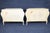 Wood Pair 20th C. Italian Creme Painted 4 Drawer Bombe Commodes For Sale - Image 7 of 15