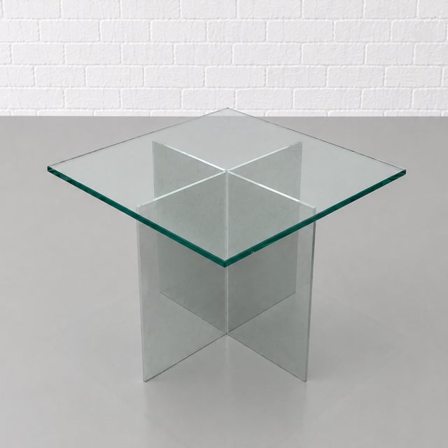 Chrome Mid Century Modern Chrome and Glass Side / End Table, Circa 1970s For Sale - Image 8 of 11