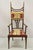 Antique Art Nouveau Mahogany Tall Finial Parlor Side Chair after J.S. Henry. Item maker unconfirmed but in the manner of...