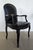Wood 1970s French Louis XV Style Leather Fauteuil Arm Chairs With Leather Upholstery, 2 Pieces For Sale - Image 7 of 9