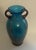 Late 20th Century Vase Blue Copper Aventurine Vintage Dale Tiffany Art Glass Milano Amphora For Sale - Image 9 of 9