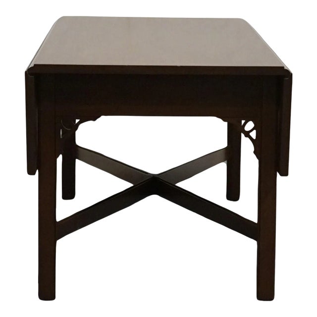 Kittinger Williamsburg Solid Mahogany Traditional Style 42" Accent Drop Leaf Coffee Table For Sale