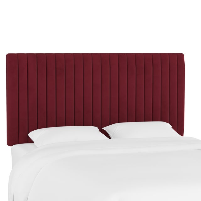 Queen Headboard, Velvet Berry Chairish