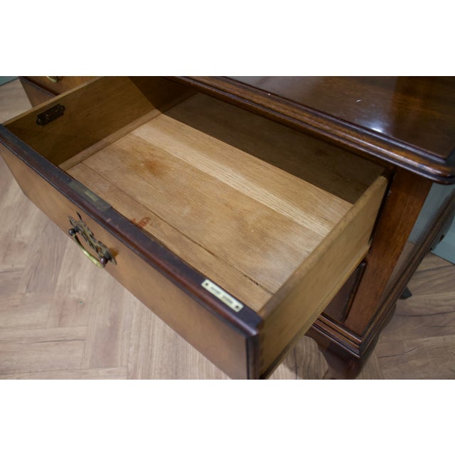 Brown Vintage Walnut Dressing Table Chest from Waring and Gillow, 1930s For Sale - Image 8 of 12