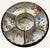 Japanese Vintage Japanese Porcelain 7-Pc Lazy Susan Sweet Meat Set Birds Flowers Gold For Sale - Image 3 of 13