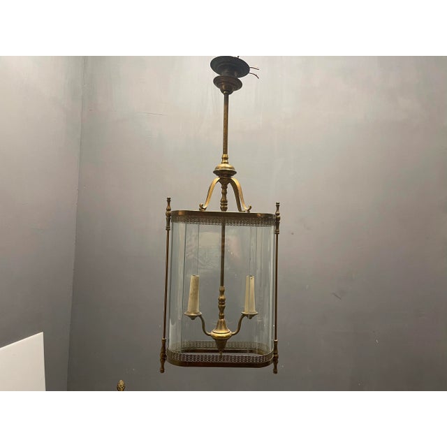 Large Bronze Pendant Light, 1930s For Sale - Image 3 of 12