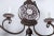 1970s Vintage Wrought Iron and Ceramic Chandelier For Sale In New York - Image 6 of 8