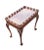 Traditional Council Craftsman Flame Mahogany Tea Table With Gallery Rail For Sale - Image 3 of 4
