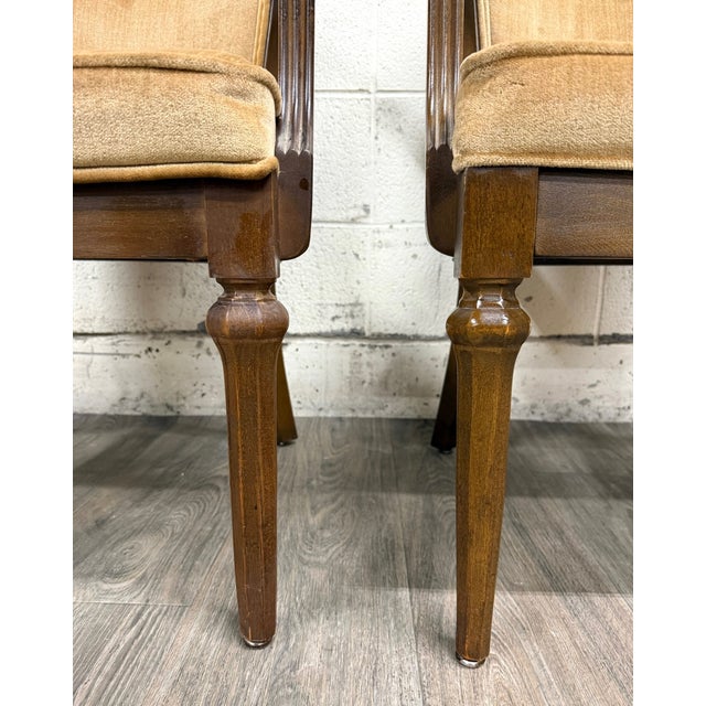 Traditional Vintage Shelby Williams Barrel Back Lounge Chairs Tub Chairs Armchairs - Pair For Sale - Image 3 of 15